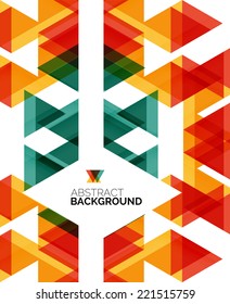 Triangle geometric concept, abstract background