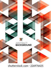 Triangle geometric concept, abstract background