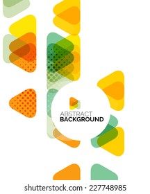 Triangle geometric concept, abstract background