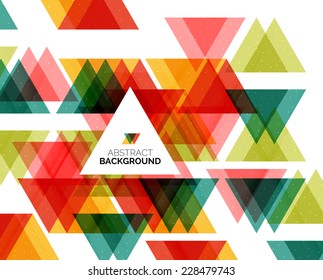 Triangle geometric concept, abstract background