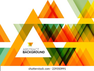 Triangle geometric concept, abstract background