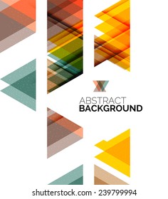 Triangle geometric concept, abstract background