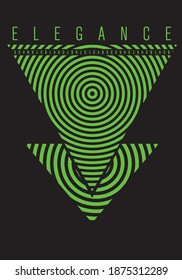 Triangle geometric design print for tee and poster