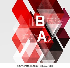 Dreieck geometrisches Infografikbanner. Vektorvorlagenhintergrund für das Workflowlayout, -diagramm, -nummeroptionen oder Webdesign