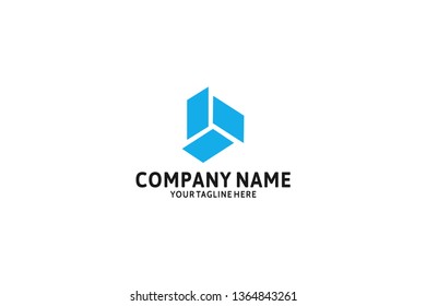 triangle geometric  logo Vector 