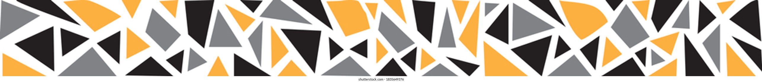 Triangle geometric memphis color seamless pattern. Blue light blue pink white and black. Colorful background texture for wall decor textile and cover background.