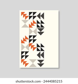 triangle geometric minimalist pattern backgroud vector