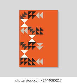 triangle geometric minimalist pattern backgroud vector