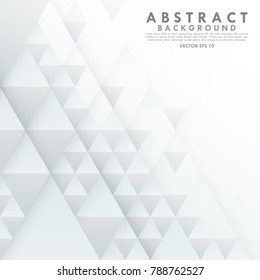 Triangle geometric modern texture. White and grey abstract background creative design. Vector template can be use for cover, book, layout website, advertising, banner and brochure.