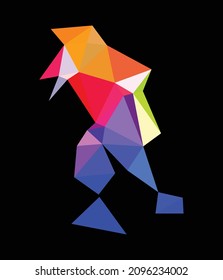 Triangle Geometric mysterious shape art for framing and design branding element