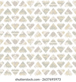 Triangle geometric pattern. Ikat printing textile pattern. Navajo seamless pattern in tribal, folk pattern on white background.