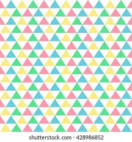 Triangle Geometric Pattern, Seamless Background.