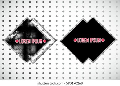 Triangle Geometric Retro Shape. Banners, Insignias,Logos,Icons,Labels and Badges. Transparent background. Vector Illustration.