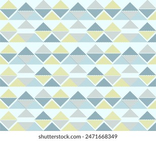 Triangle Geometric Seamless Pattern Vector