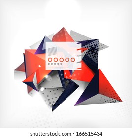 Triangle geometric shape abstract background