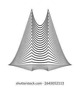Forma geométrica do triângulo. Forma de vetor angular. Design pontiagudo. Figura triangular abstrata.