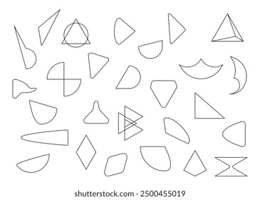 Triangle geometric shape. Element for advertisement, commercial banner, poster, leaflet, billboard