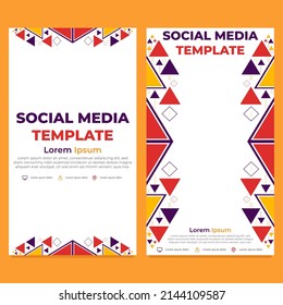 3angle geometrische Form Social Media-Storydesign 
