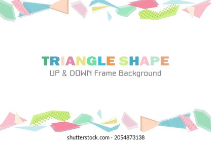 Triangle Geometric Shape Top Bottom Pattern Background