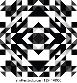 Triangle geometric shapes. Seamless Pattern