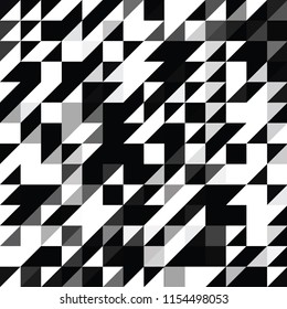 Triangle geometric shapes. Seamless Pattern