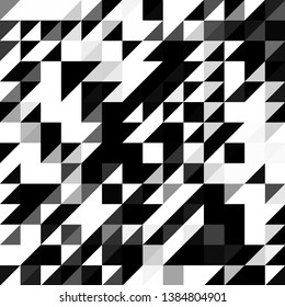 Triangle geometric shapes. Seamless Pattern. Vector and illustration.