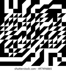 Triangle geometric shapes. Seamless Pattern