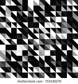 Triangle geometric shapes. Seamless Pattern
