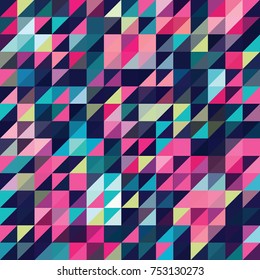 Triangle geometric shapes. Seamless Pattern