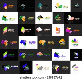 dreieckige geometrische Formen, Satz abstrakter Logos