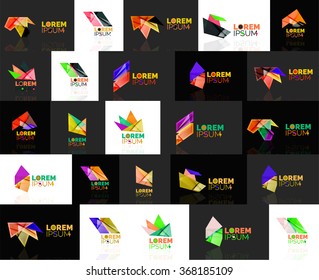 dreieckige geometrische Formen, Satz abstrakter Logos