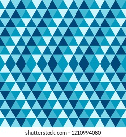 triangle geometric shapes. zigzag vector seamless pattern. simple blue background. textile print. repetitive background. fabric swatch. wrapping paper. modern stylish texture