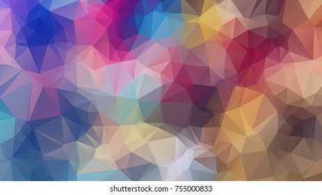 Triangle Geometrical Background, polygon swirl design. Colorful swirl polygon
