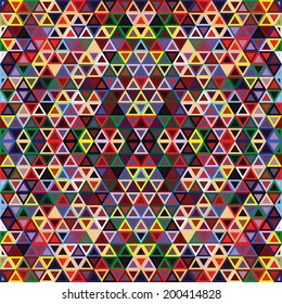 Triangle geometrical colorful background