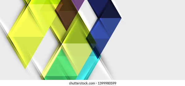 Triangle geometrical modern business presentation design template, abstract pattern for any background, vector illustration