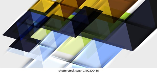 Triangle geometrical modern business presentation design template, abstract pattern for any background, vector illustration