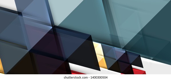 Triangle geometrical modern business presentation design template, abstract pattern for any background, vector illustration