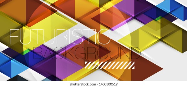 Triangle geometrical modern business presentation design template, abstract pattern for any background, vector illustration