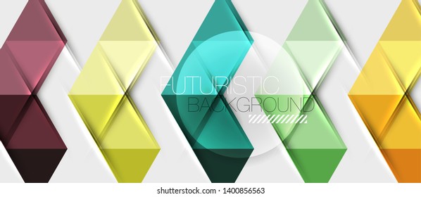Triangle geometrical modern business presentation design template, abstract pattern for any background, vector illustration