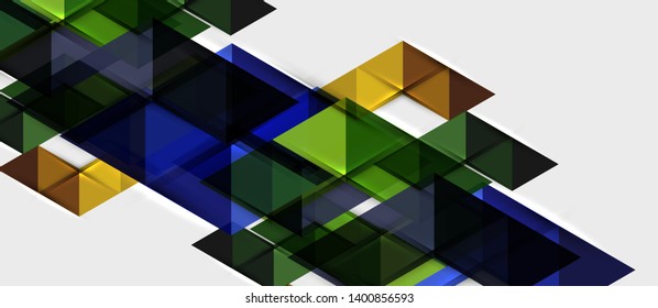 Triangle geometrical modern business presentation design template, abstract pattern for any background, vector illustration