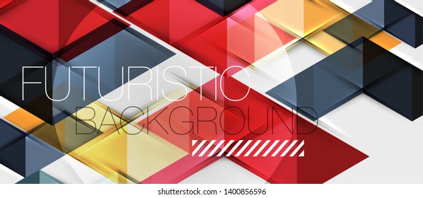 Triangle geometrical modern business presentation design template, abstract pattern for any background, vector illustration