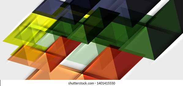 Modelo de design de apresentação empresarial moderno geométrico triângulo, padrão abstrato para qualquer fundo, ilustração vetorial