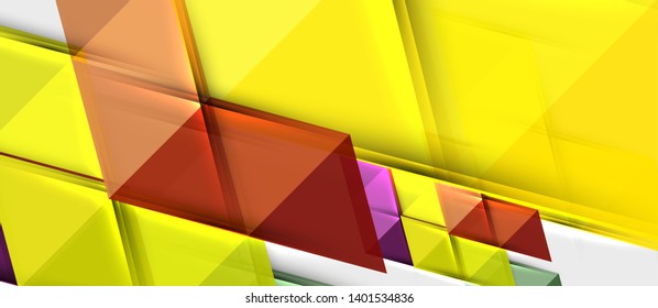 Triangle geometrical modern business presentation design template, abstract pattern for any background, vector illustration