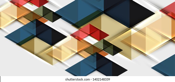 Triangle geometrical modern business presentation design template, abstract pattern for any background, vector illustration