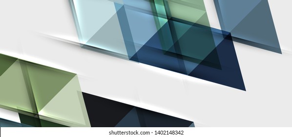 Triangle geometrical modern business presentation design template, abstract pattern for any background, vector illustration