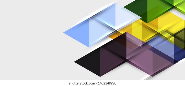 Triangle geometrical modern business presentation design template, abstract pattern for any background, vector illustration