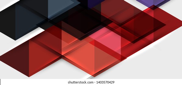 Triangle geometrical modern business presentation design template, abstract pattern for any background, vector illustration