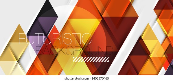 Triangle geometrical modern business presentation design template, abstract pattern for any background, vector illustration