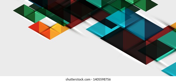 Triangle geometrical modern business presentation design template, abstract pattern for any background, vector illustration