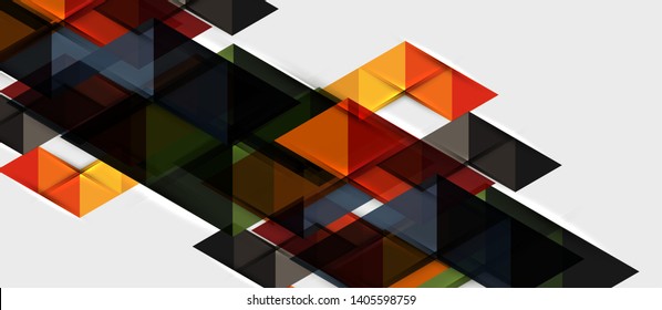 Triangle geometrical modern business presentation design template, abstract pattern for any background, vector illustration